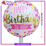 18inch Happy Birthday Round Celebration Party Decoration Foil Helium Balloon