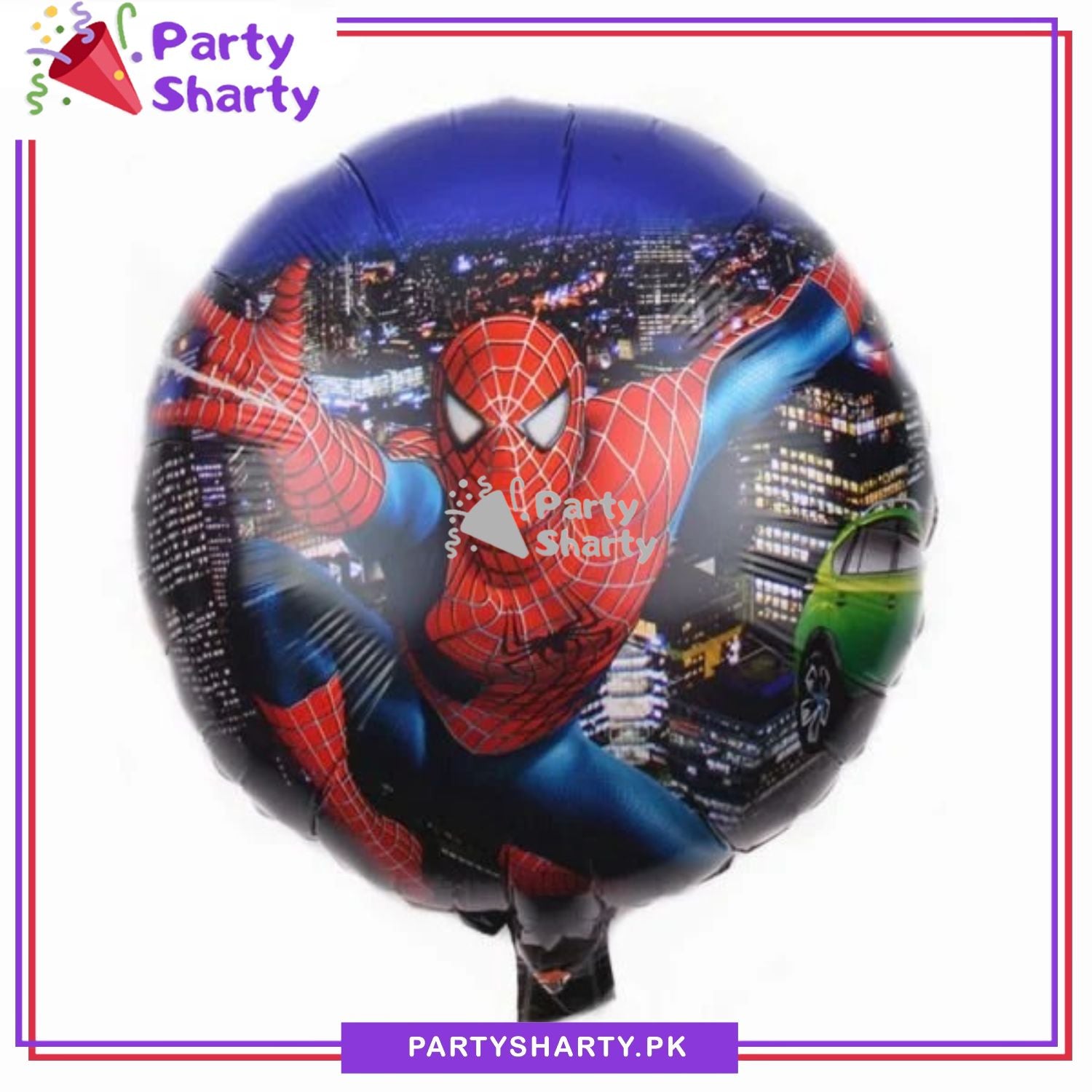 18inches Spiderman Theme Round Foil Balloon for Theme Decoration and Celebration