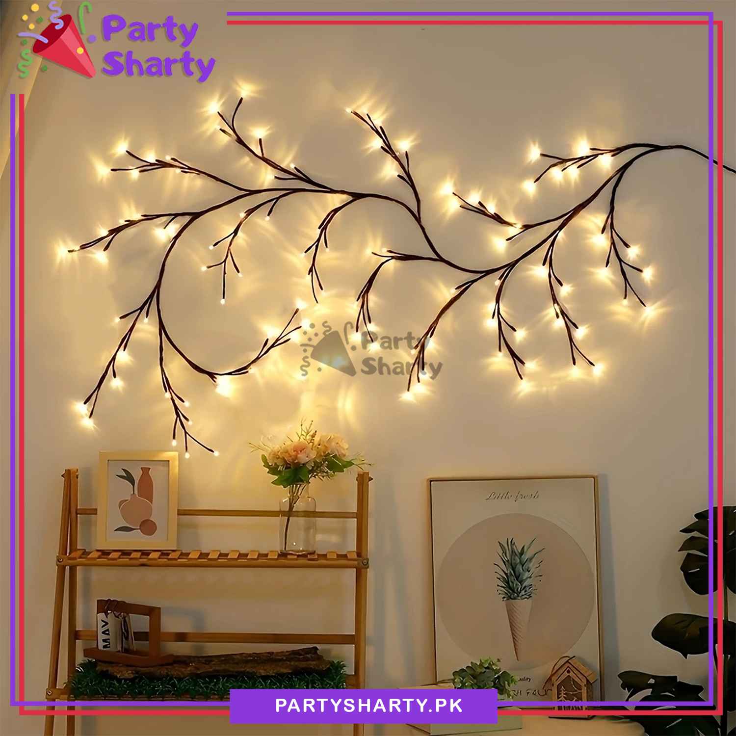1PCS 72/144LED Tree Branch Lamp USB Powered DIY Festive Tree Vine Light For Home Decoration