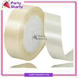 1 inch Satin Ribbon Roll For Birthday, Anniversary, Bridal Shower, Baby Shower and Gift Decoration