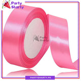 1 inch Satin Ribbon Roll For Birthday, Anniversary, Bridal Shower, Baby Shower and Gift Decoration