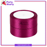 1 inch Satin Ribbon Roll For Birthday, Anniversary, Bridal Shower, Baby Shower and Gift Decoration