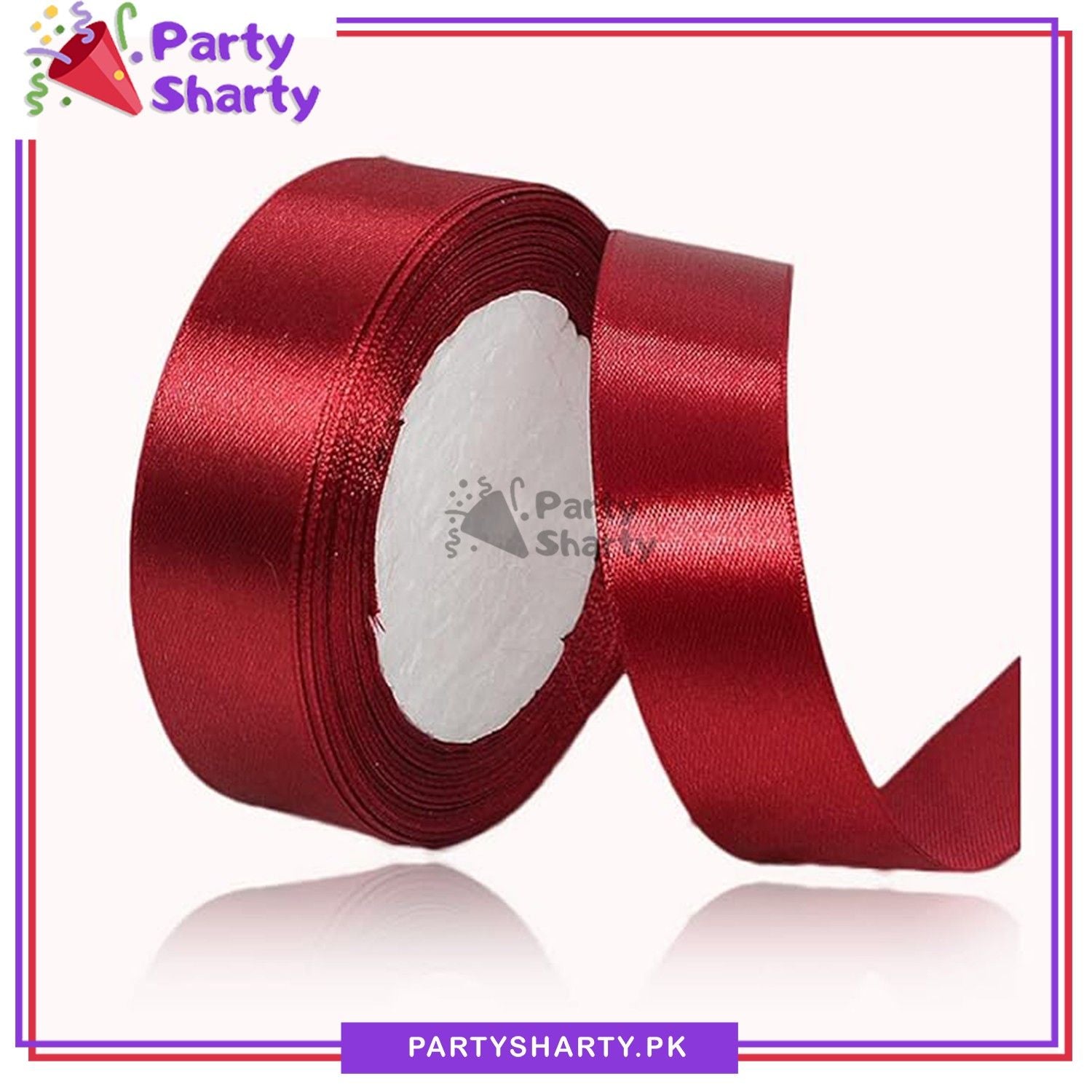 1 inch Satin Ribbon Roll For Birthday, Anniversary, Bridal Shower, Baby Shower and Gift Decoration