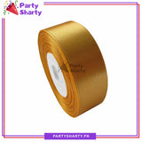 1 inch Satin Ribbon Roll For Birthday, Anniversary, Bridal Shower, Baby Shower and Gift Decoration