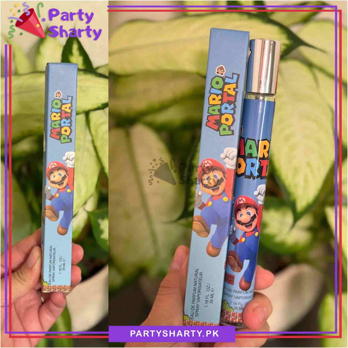 1pc 35ml Super Mario EAU Natural Parfum Spray Vaporization For Birthday Giveaways