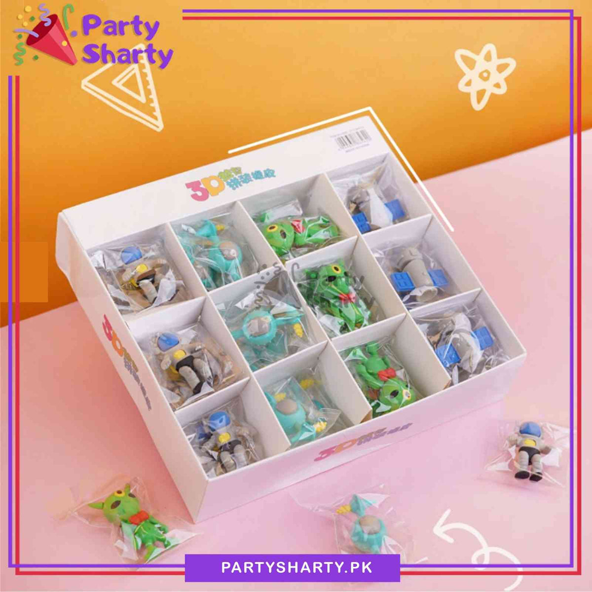 1pc 3D Outer Space Theme Fancy Eraser For Space Theme Giveaways