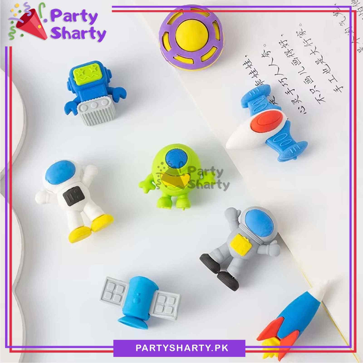 1pc 3D Outer Space Theme Fancy Eraser For Space Theme Giveaways