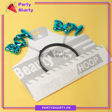 1pc Boy Resin Plastic Hair band For Welcome Baby, Baby Shower or Gender Reveal Event Celebration