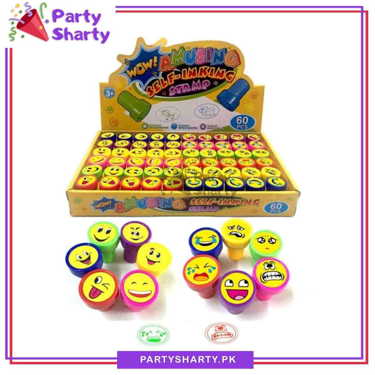 1pc Emoji Stamp For Kids Painting Activity Or Birthday Party Giveaways