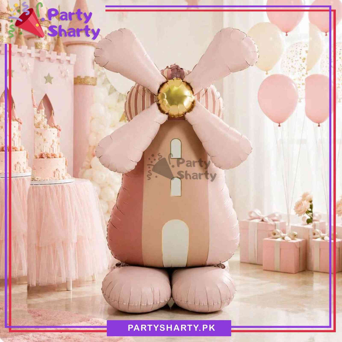 1pc 55inches Windmill Airloonz Foil Balloon For Birthday Event Decoration