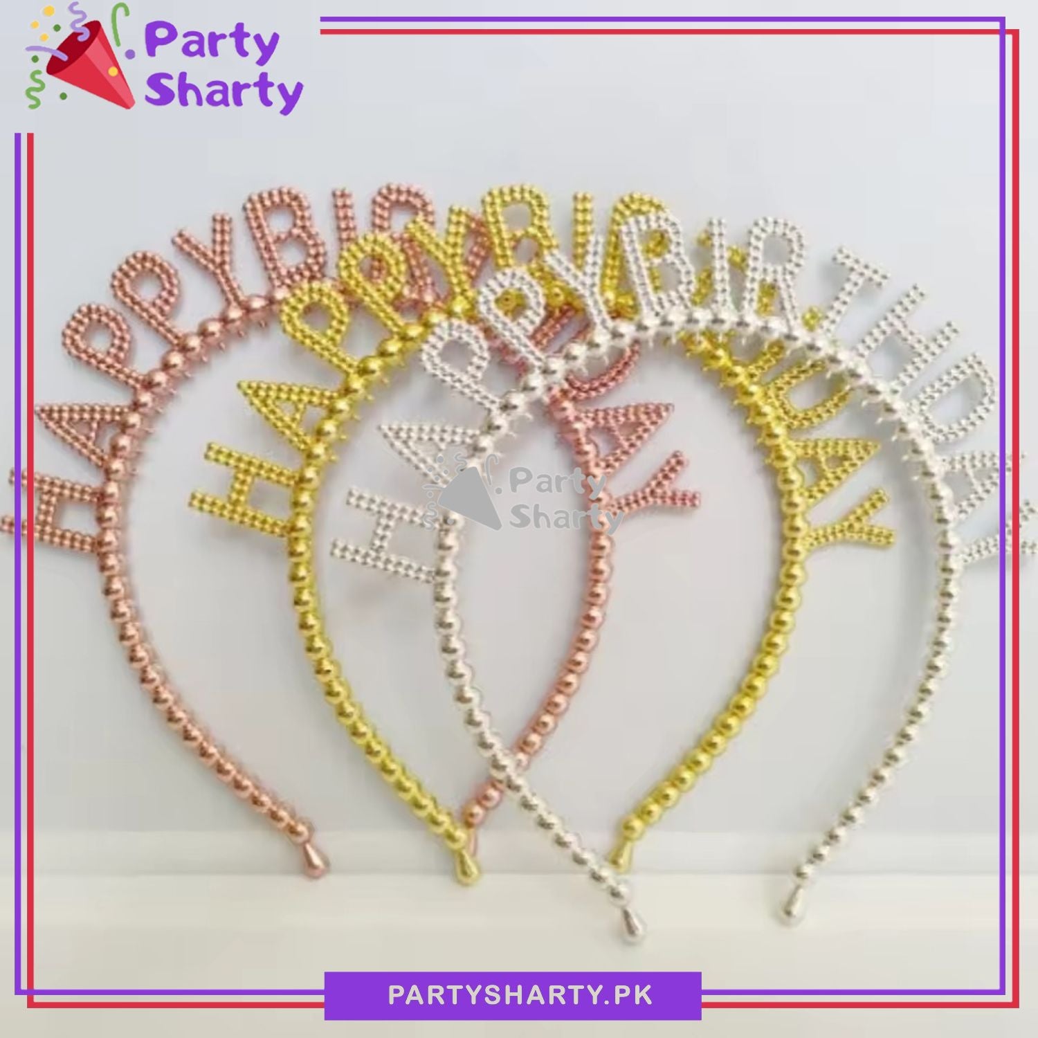 1pc Happy Birthday Resin / Plastic Hair band For Birthday Party Event and Celebration