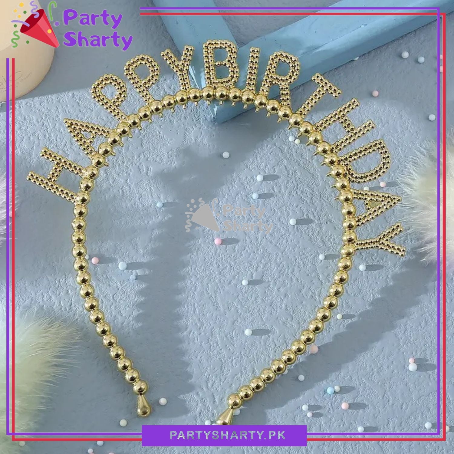 1pc Happy Birthday Resin / Plastic Hair band For Birthday Party Event and Celebration