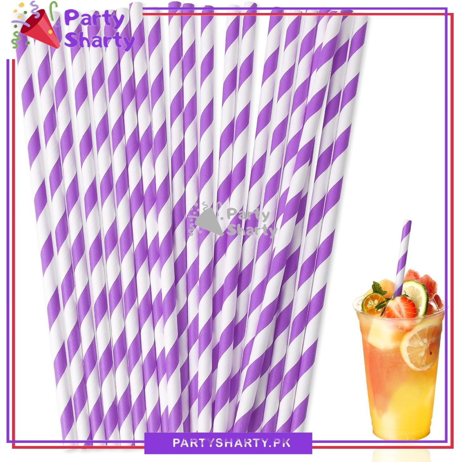 20pcs/Set Paper Straws for Birthday Party Decoration and Celebration
