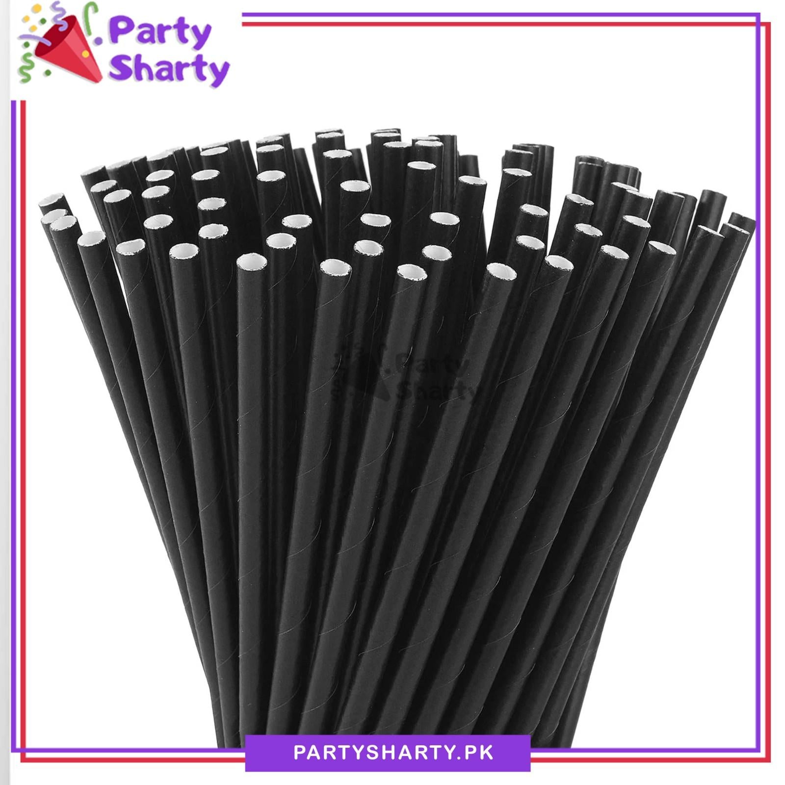 20pcs/Set Paper Straws for Birthday Party Decoration and Celebration
