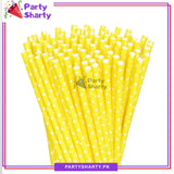 20pcs/Set Paper Straws for Birthday Party Decoration and Celebration