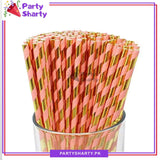 20pcs/Set Paper Straws for Birthday Party Decoration and Celebration