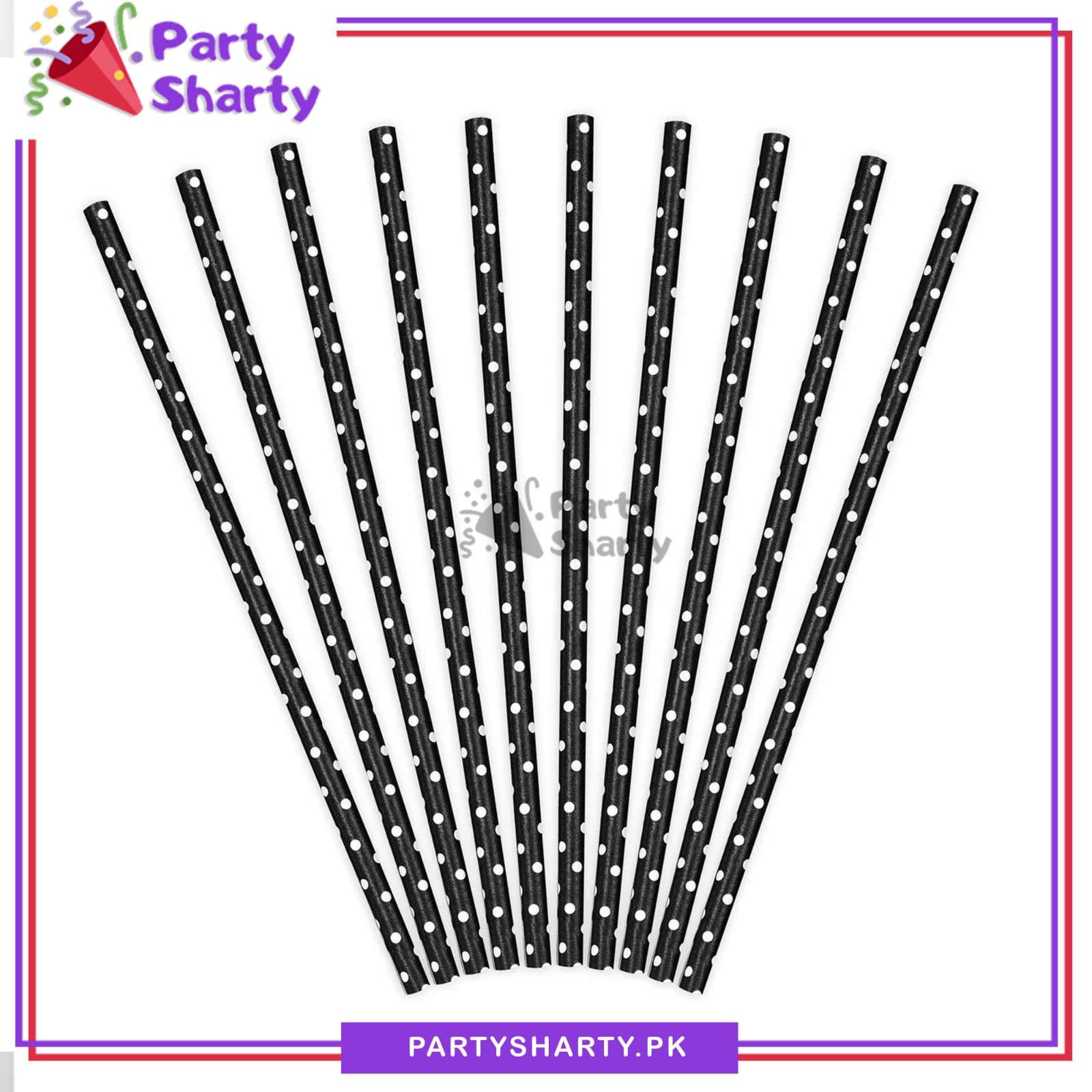 20pcs/Set Paper Straws for Birthday Party Decoration and Celebration