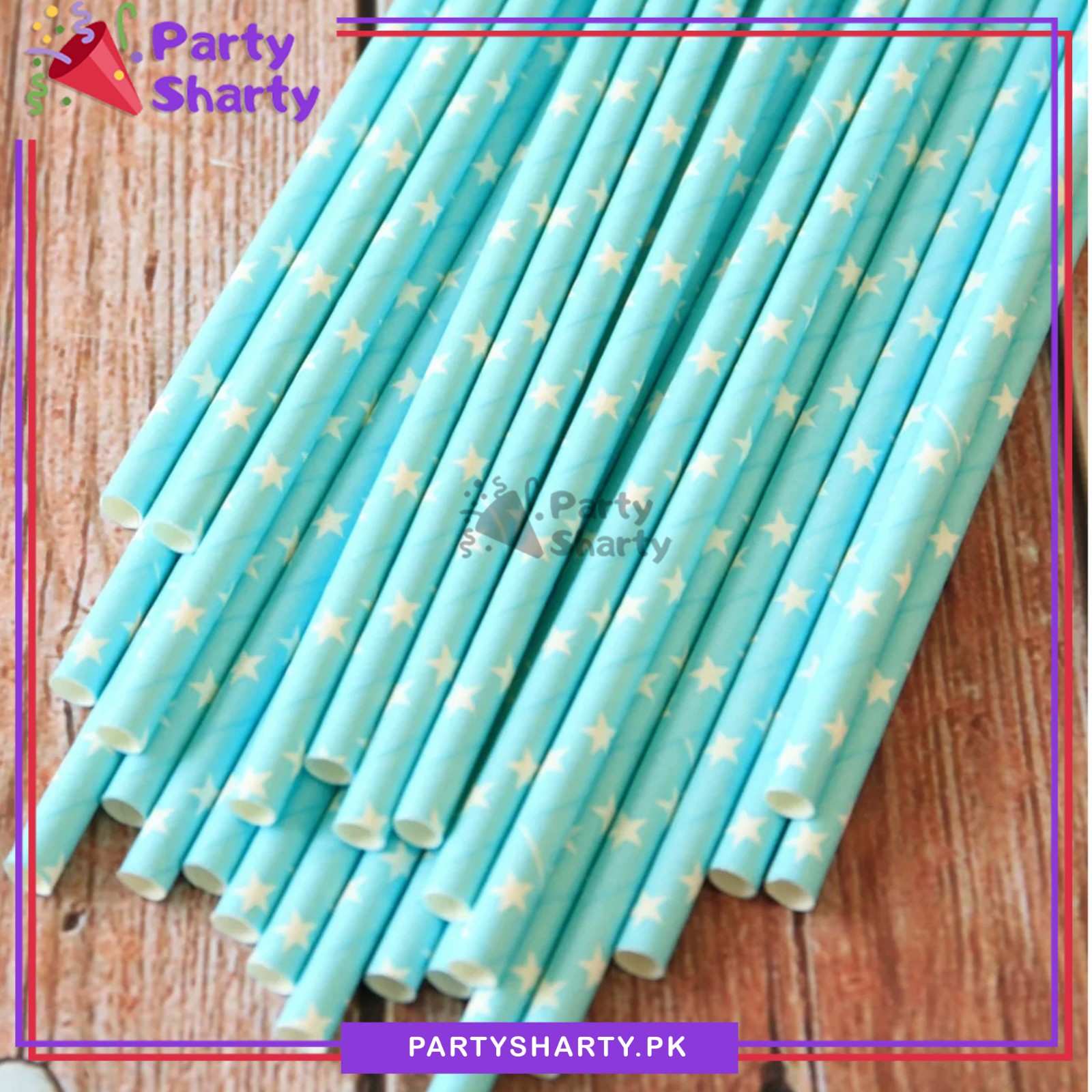20pcs/Set Paper Straws for Birthday Party Decoration and Celebration