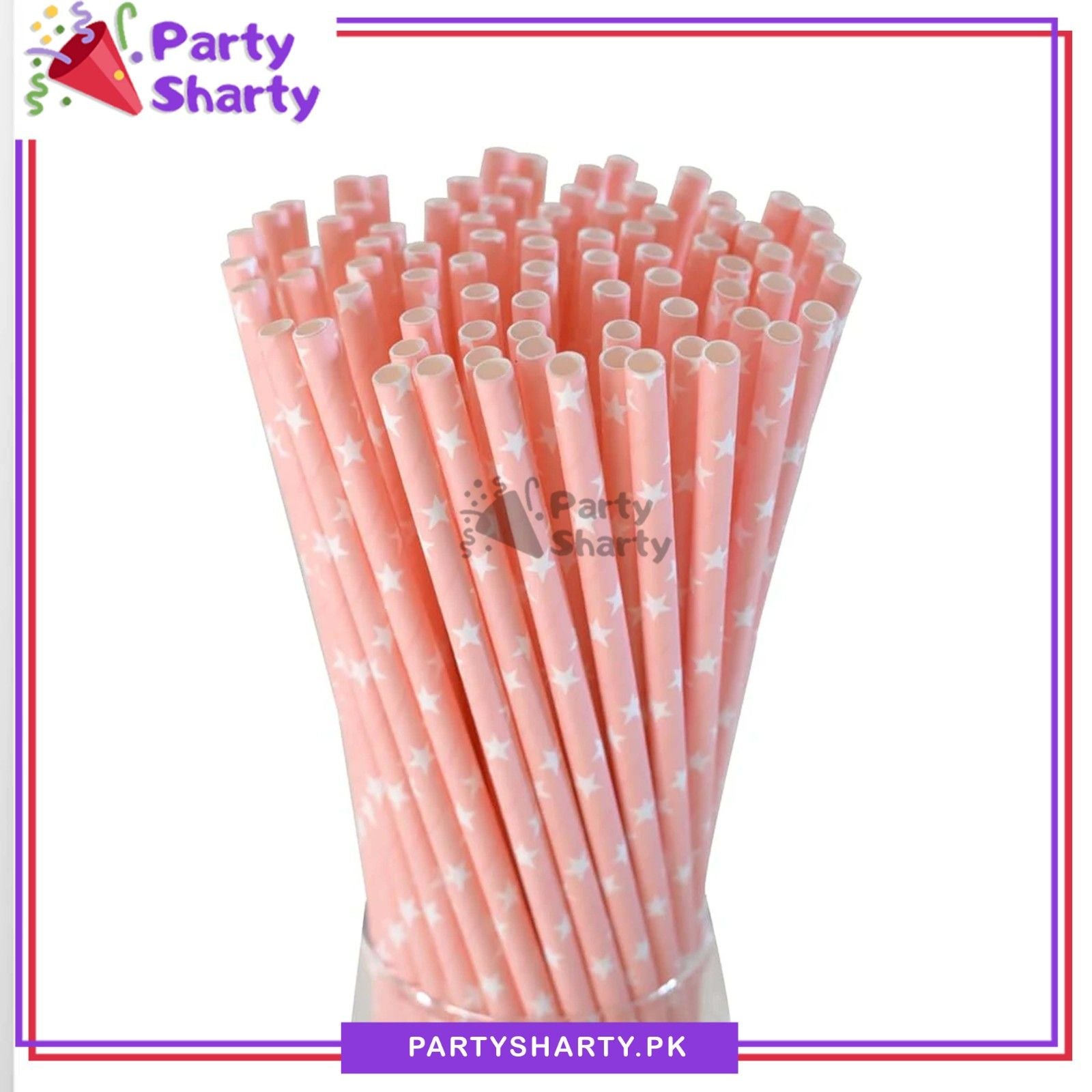 20pcs/Set Paper Straws for Birthday Party Decoration and Celebration