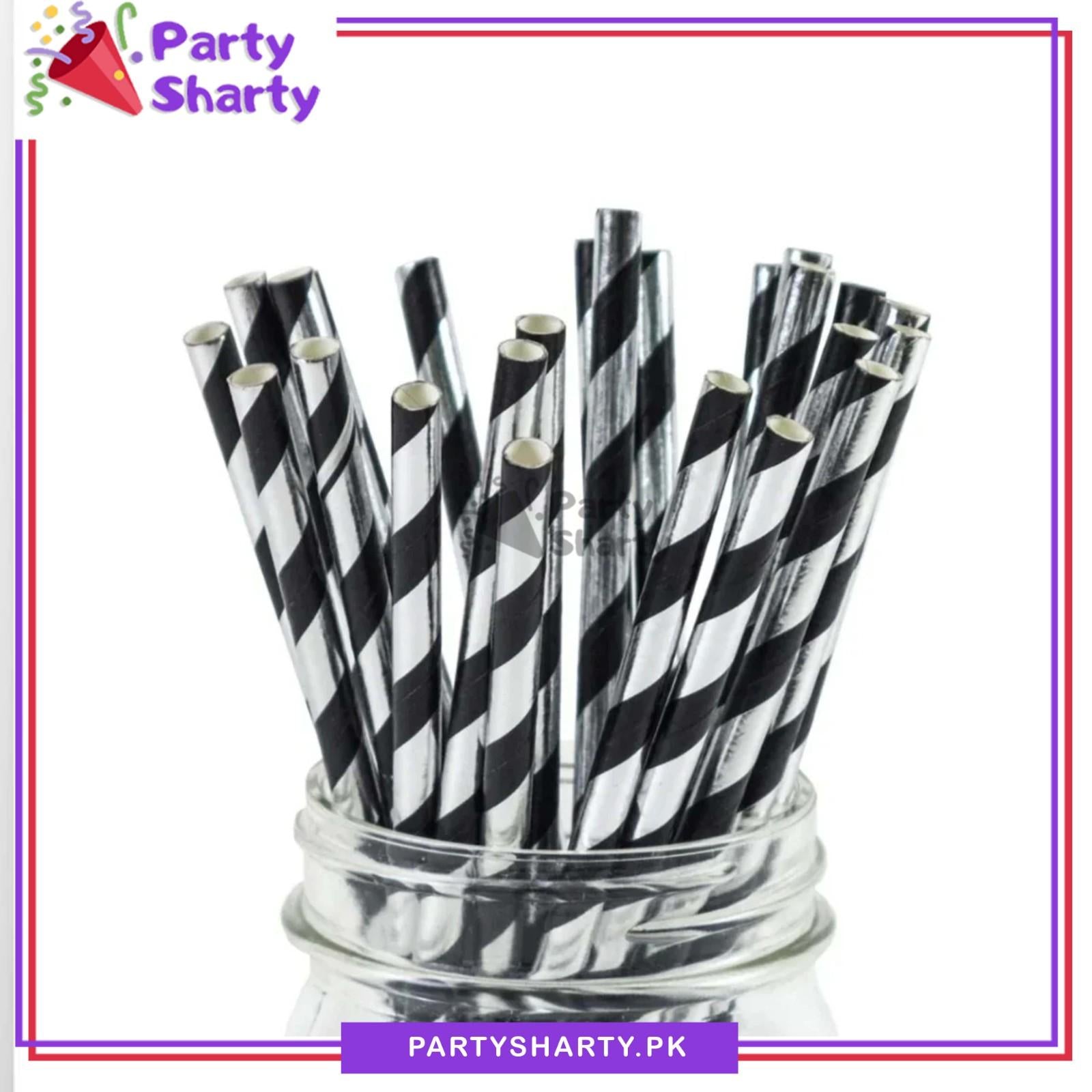 20pcs/Set Paper Straws for Birthday Party Decoration and Celebration