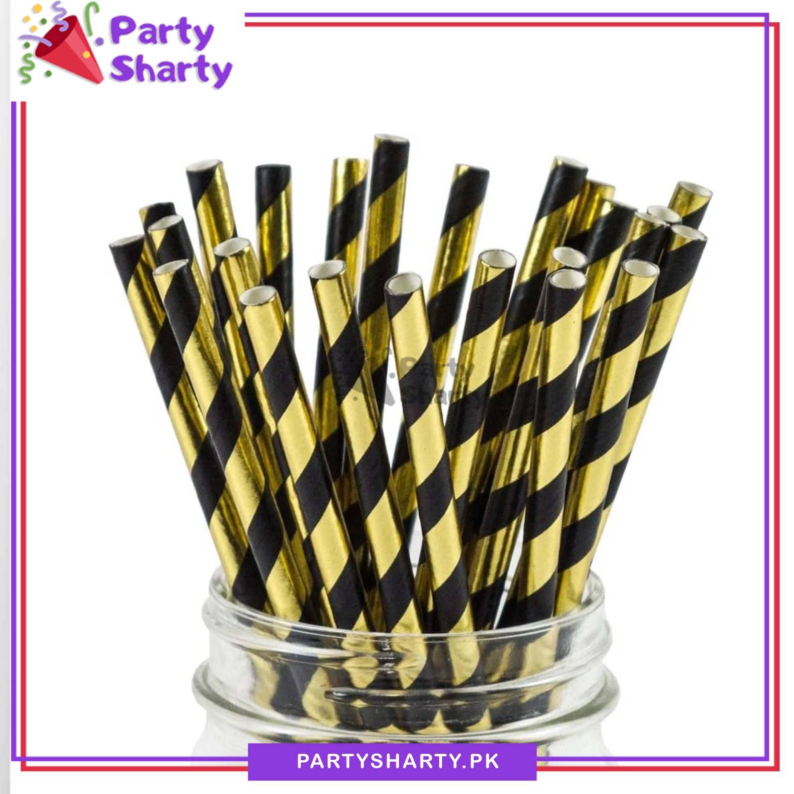 20pcs/Set Paper Straws for Birthday Party Decoration and Celebration