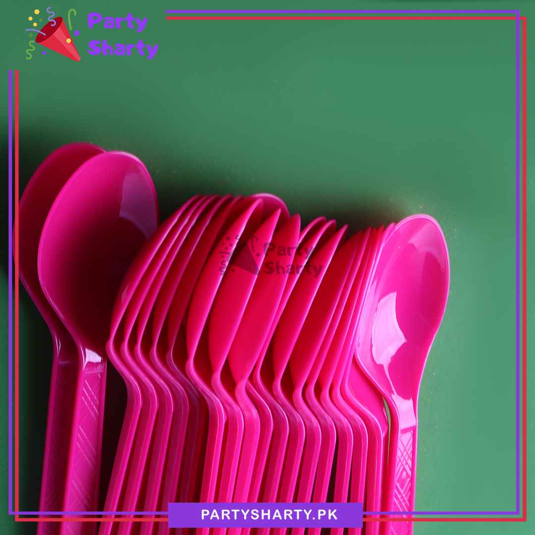 20pcs/set Plastic Spoon For Party Decoration and Celebration