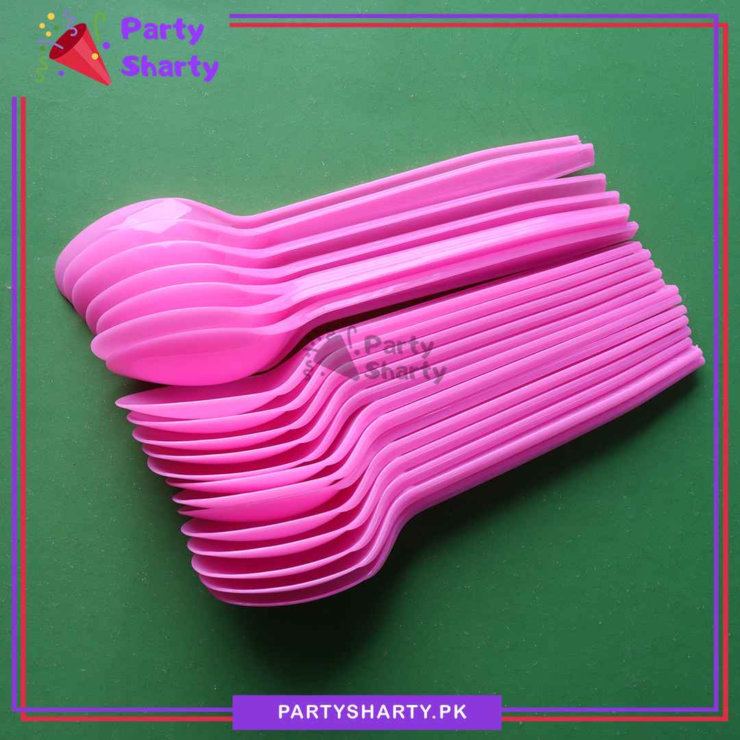 20pcs/set Plastic Spoon For Party Decoration and Celebration