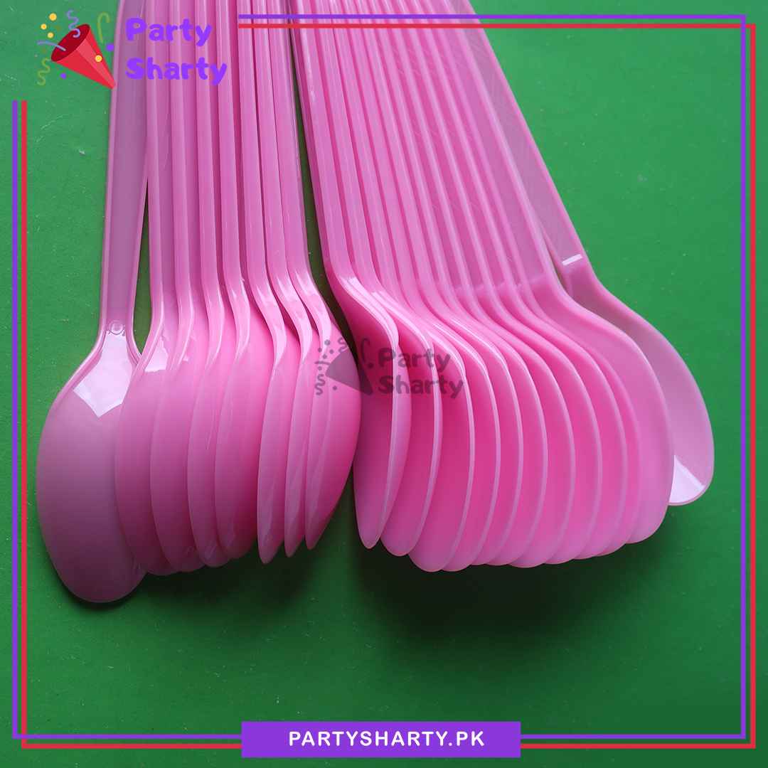 20pcs/set Plastic Spoon For Party Decoration and Celebration