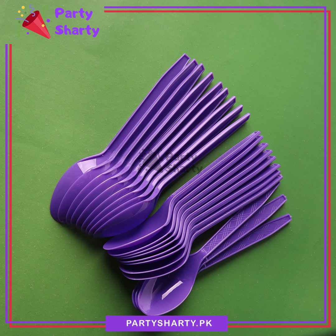 20pcs/set Plastic Spoon For Party Decoration and Celebration