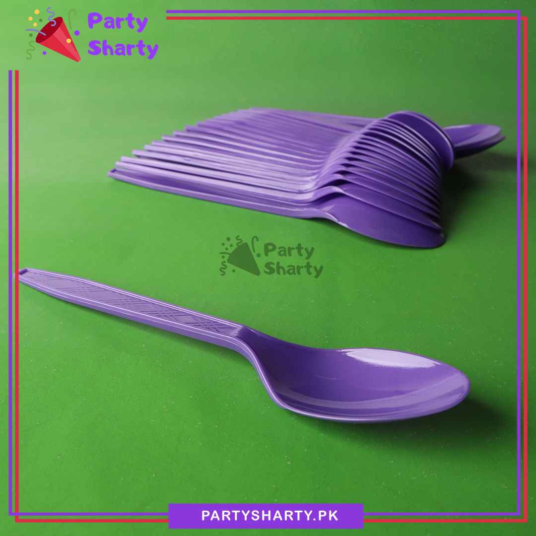 20pcs/set Plastic Spoon For Party Decoration and Celebration