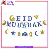 21pcs/Set Eid Mubarak Card Banner Bunting For Eid Celebration and Decoration