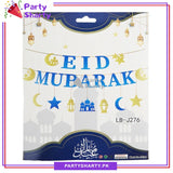 21pcs/Set Eid Mubarak Card Banner Bunting For Eid Celebration and Decoration