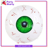 22 Inch 4D Jumbo Scary Halloween Eyeball ORBZ Foil Balloon - Green