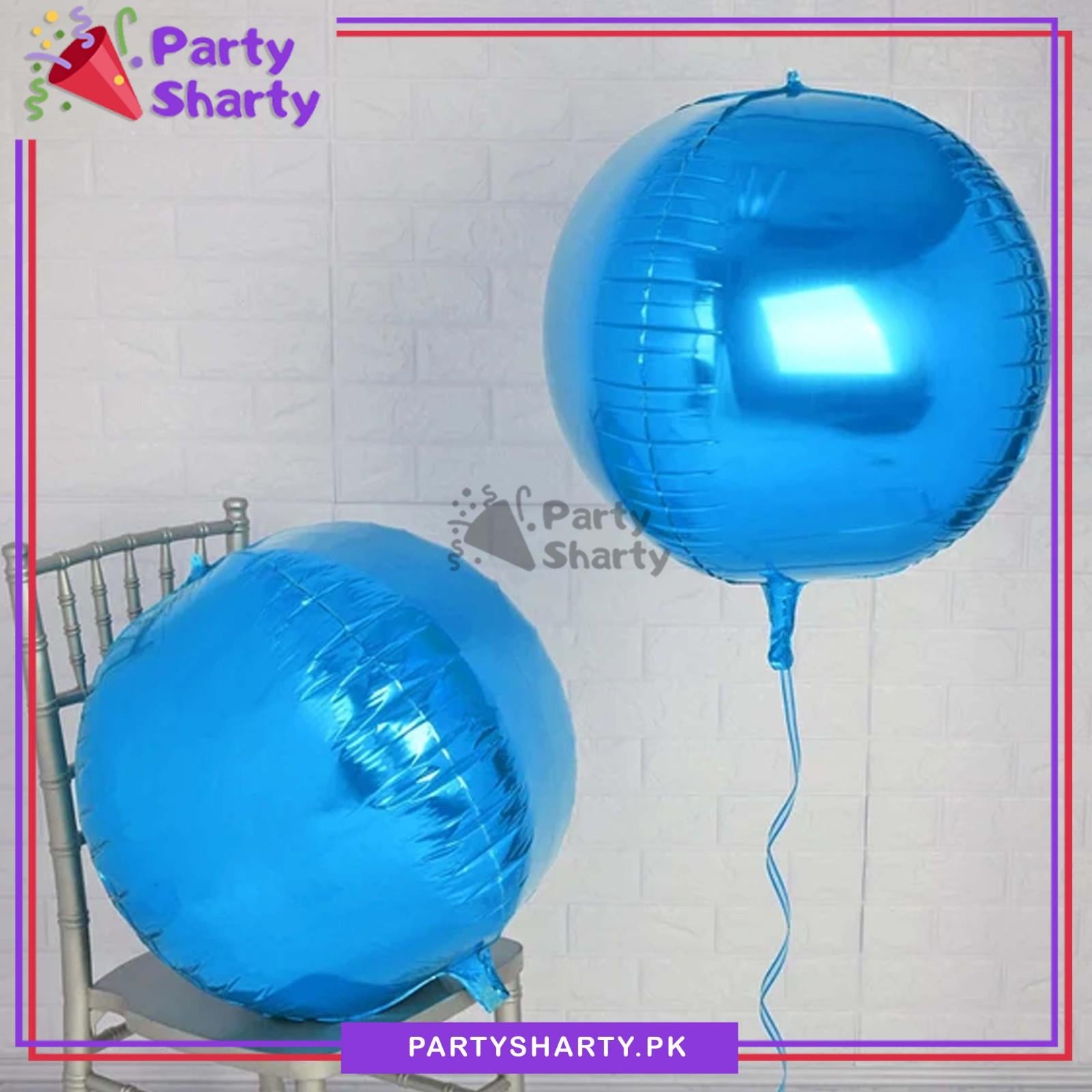 22inches Solid Plain Colors Foil 4D ORBZ Foil Balloon For Party Decoration