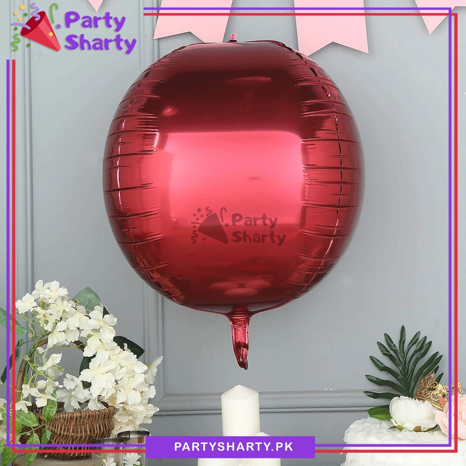 32inches Solid Plain Colors Foil 4D ORBZ Foil Balloon For Party Decoration