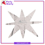 22inches Silver Exploding Stars Foil Balloon Birthday Party Wedding Decorations