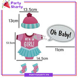 25pcs/Set It's a Girl Theme Photo Booth Props For Welcome Baby or Baby Shower Party Celebration and Decoration