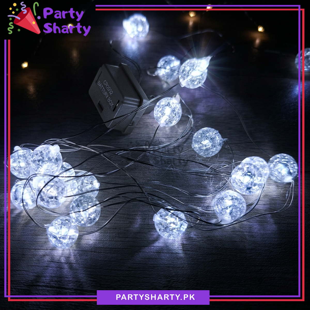 Mini Ball Shaped Battery Operated Copper Fairy Lights For Party & Gift Decoration