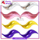 2pcs Mermaid Tail S-shaped Foil Balloon For Mermaid Theme Party Decoration