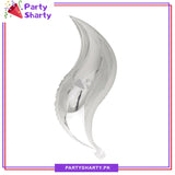 2pcs Mermaid Tail S-shaped Foil Balloon For Mermaid Theme Party Decoration