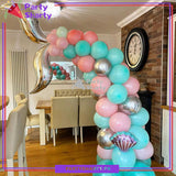 2pcs Mermaid Tail S-shaped Foil Balloon For Mermaid Theme Party Decoration