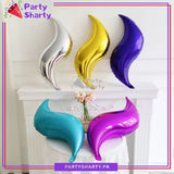 2pcs Mermaid Tail S-shaped Foil Balloon For Mermaid Theme Party Decoration