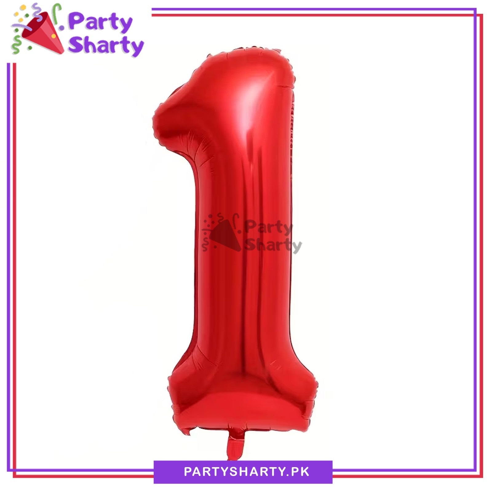 40inches Red Number Foil Balloon For Party Decoration & Celebration