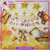 32pcs Happy Birthday Construction Theme Set For Theme Based Birthday Decoration & Celebration