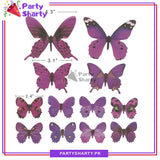 3D Butterfly Wall Sticker For Home & Event Decoration (Pack of 12)