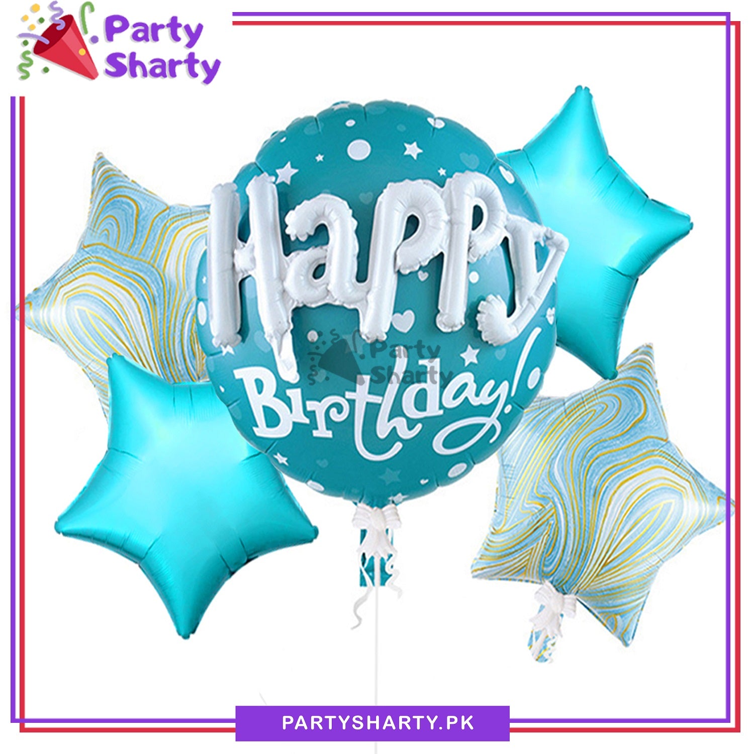 5pcs/set 3D Happy Birthday Foil Balloons For Birthday Party Decoration and Celebration