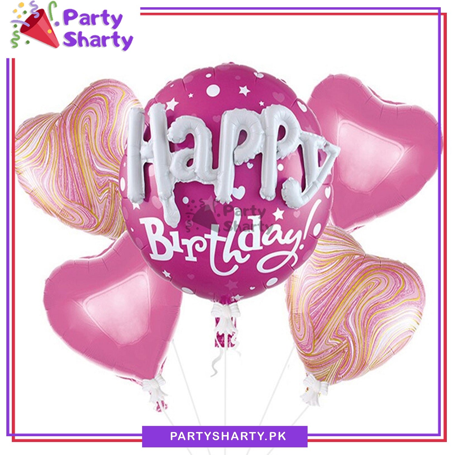 5pcs/set 3D Happy Birthday Foil Balloons For Birthday Party Decoration and Celebration