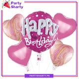 5pcs/set 3D Happy Birthday Foil Balloons For Birthday Party Decoration and Celebration