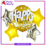 5pcs/set 3D Happy Birthday Foil Balloons For Birthday Party Decoration and Celebration
