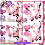 3D Butterfly Wall Sticker For Home & Event Decoration (Pack of 12)